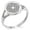 Silver, variant on Stainless Steel Celtic Eternity Knot Minimalist Oval Top Polished Statement Signet Ring