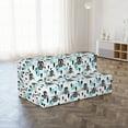 thumbnail image 4 of Vikings Foldable Mattress, Viking Faces Woodland, 78.7" x 47.2", Dark Grey Sky Blue, by Ambesonne, 4 of 6