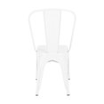 thumbnail image 4 of Tolix Roch dining chair in white, metal side chair, 4 of 4