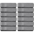 thumbnail image 2 of White Classic  Luxury Cotton Washcloth 13x13 - Set of 12 Light Grey, 2 of 5