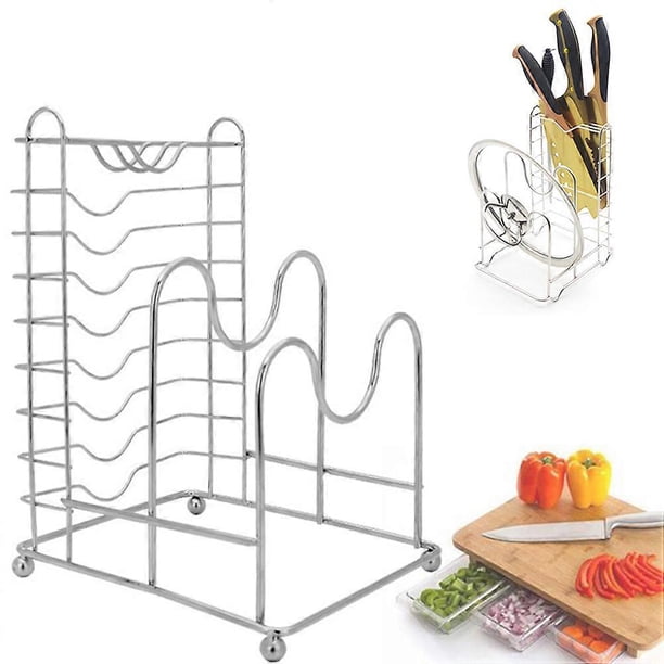 Bakeware Rack Stainless Steel Storage for Kitchen Use 3 in 1 Holder ...