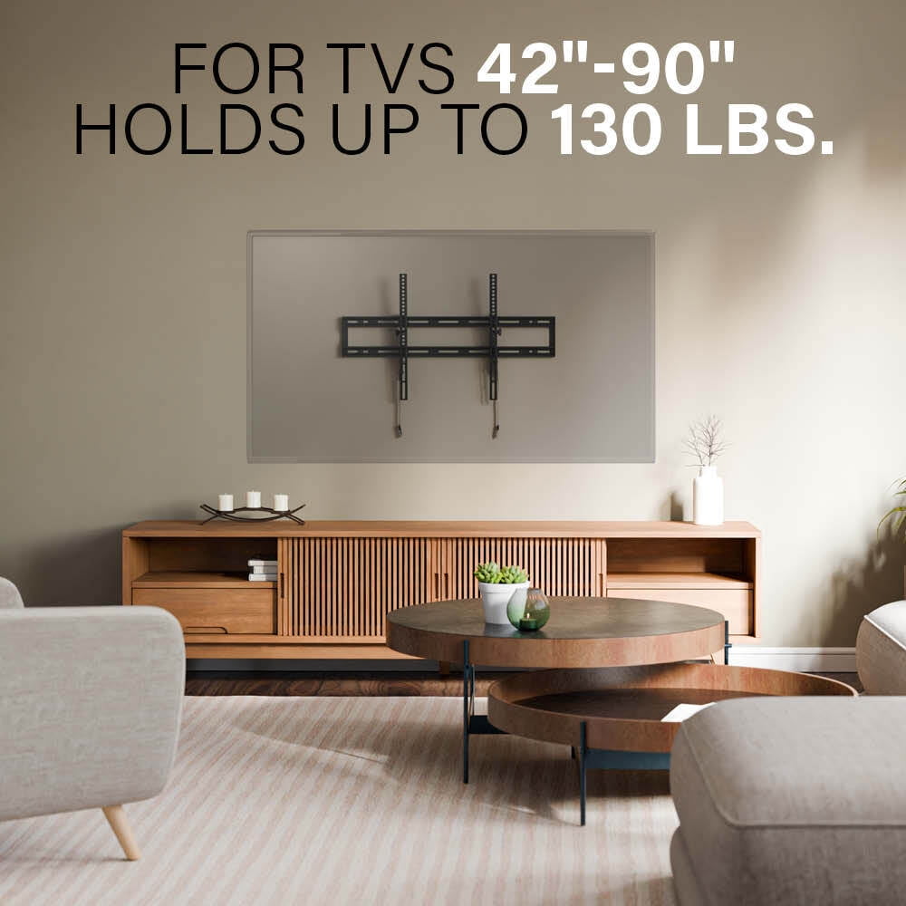 SANUS VuePoint Tilting TV Wall Mount for TVs 42"-90" - Easily Tilt to Reduce Glare and Reflections