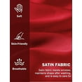thumbnail image 5 of Ausing Satin Panties for Women Frill Trim riefs Smooth Low Rise Ruffle Lightweight Bikini Underwear Wine Red S, 5 of 6