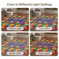 thumbnail image 7 of ODIKA 6'x9' Washable Area Rug Non-Slip, Chair-Friendly, Bedside Geometric Checkerboard Multi Block Contrast Hopscotch for Dining Room, Under Table, Office Décor, 7 of 7