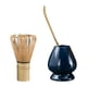 thumbnail image 1 of Set de batidor de matcha japonés. Incluye cuchara medidora para matcha, ideal para la ceremonia tradicional del té japonés. G azul, 1 of 9