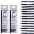 thumbnail image 4 of Professional Graphite Drawing Pencils Set, 14 Piece Art Sketching & Shading Kit for Beginners & Pro Artists (1B-6H), 4 of 8