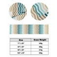 thumbnail image 6 of Xipuska Teal Brown Ombre Bed Runners for Twin Size Bed, Decorative Bed Throws for Foot of Bed, Modern Gradient White Geometric Bed Runner Sofa Throw Bedding Scarf Protector Slipcover/Hotel, 6 of 6