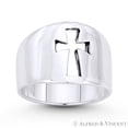 thumbnail image 1 of Pattée / Formée Medieval Cross Cutout 6-13mm Wide Band in Oxidized .925 Sterling Silver, 1 of 1