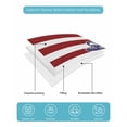 thumbnail image 5 of Anchor Red Queen Size Down Alternative Comforter, Lightweight Comforter Quilt Bedding Set with Pillow Shams Modern Navy Blue White Striped Nautical All Seasons Bed Comforter Duvet Insert 90"x96", 5 of 7
