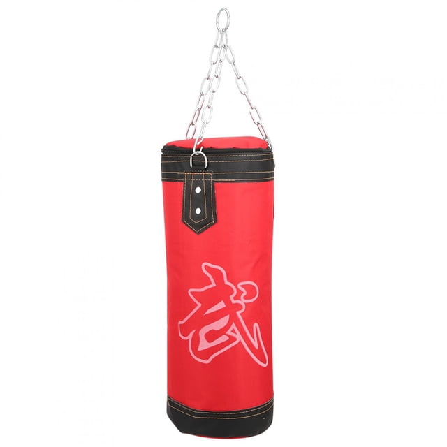 Uadme Saco de Arena Colgante para niños - Sanda Entrenamiento de Boxeo Sacos de Arena Colgantes Entrenamiento de 3 Capas Fitness Gota llamativa Saco de Arena Hueco Boxeo tailandés Taekwondo Rojo