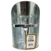 FREE RANGE GALVANIZED FEED SCOOP GRAY 2 QUART