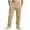 Khaki, variant on Plebaso Cotton Linen Pants for Men Elastic Waist Stripe Casual Pants Mens Drawstring Beach Summer Trousers
