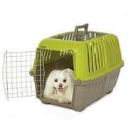 MidWest Homes for Pets 24 inch Two Door (Front and Top) Door Spree Travel Pet Carrier for Doga and Cats with Steel Door, Green
