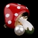 thumbnail image 5 of Broche de Joyería perfecl Broche de Hongos Rojo, 5 of 8