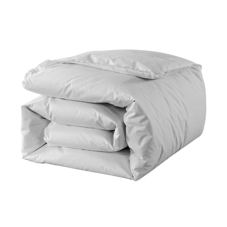 St. James Home Ruffle Down Alternative Bed Blanket, Glacier Grey, Twin