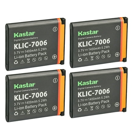 Image of Kastar K7006 Battery 4-Pack Replacement for Kodak Easyshare M550 Easyshare M552 Easyshare M575 Easyshare M577 Easyshare M580 Easyshare M583 Easyshare M750 Easyshare M873 Camera