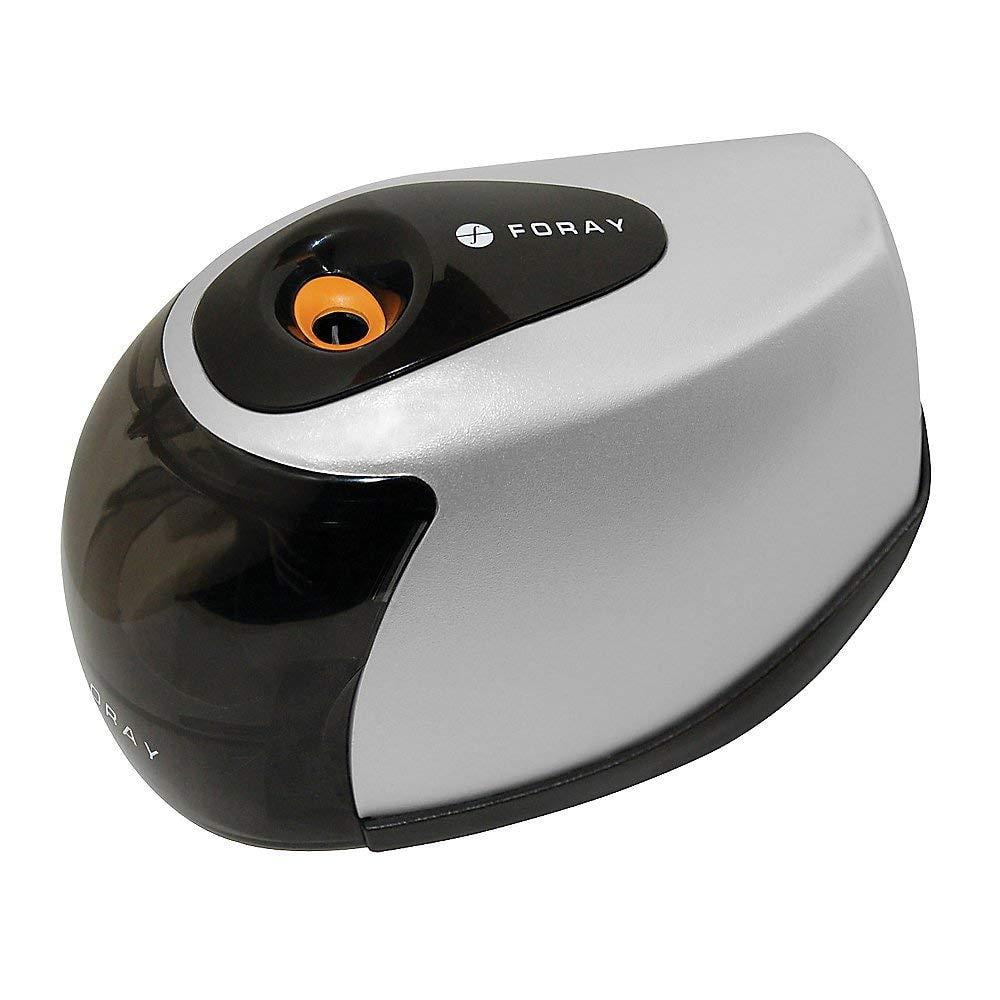 Brand DualPowered Pencil Sharpener, 6in, Black/Silver By Office Depot