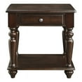 thumbnail image 2 of Lexicon Lovington Wood 1 Drawer End Table in Espresso, 2 of 8
