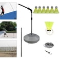 thumbnail image 3 of Dispositivo de entrenamiento de bádminton, accesorios elásticos, herramienta de autoaprendizaje portátil para ejercicio, simulador ajustable elástico - grande B 1 base grande B, 3 of 7