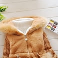 thumbnail image 4 of BULLPIANO 1-4T Baby Girls Winter Fleece Coat Kids Snowsuit Jacket with Hood Thicken Outwear Warm Overcoat, 4 of 5