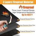 thumbnail image 2 of Heat Resistant Mats for Countertop,2 Pcs 16 x 24 in Fireproof Mat for Air Fryer,Kitchen Countertop Protector Hot Pad for Coffee Maker,Stand Mixer,Micro Wave Oven - Non-slip and Waterproof,Black, 2 of 7