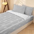 thumbnail image 2 of Erosebridal Southwestern Arrow Zipper Full Size Comforter Sets with Fitted Sheet and 2 Pillowcases, Retro Farmhouse Zipper Bedding Set, Light Gray White, Reversible, 2 of 7