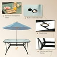 thumbnail image 2 of Topcobe 7-Piece Patio Dining Set with 6 Stackable Chairs, Outdoor Patio Furniture for Balcony Garden Backyard, 2 of 9