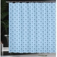 thumbnail image 3 of Ambesonne Vintage Christmas Shower Curtain, Funny Pastel Tree, 69"Wx75"L, Soft Pink Pale Sky Blue, 3 of 4