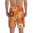thumbnail image 2 of JUNZAN Hippie Flower Pattern Sleep Pajama Shorts for Men,Men's Pajama Bottoms,Sleepwear,Pj Shorts, 2 of 7