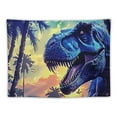 thumbnail image 5 of Orinice Dinosaur Forest Palm Trees Tapestry Wall Hanging Unique Style Graphic Tapestries for Home Wall Decor Art Living Room Bedroom Apartment Farmhouse Dorm 50x40inch, 5 of 6