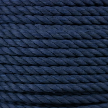 Paracord Planet Solid Braid Cotton Rope - 1/8, 3/16, 1/4, 3/8, & 1/2 ...