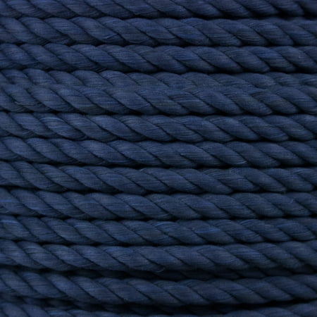 

West Coast Paracord Natural Cotton Rope 1/2 Inch Twisted Soft Rope by the Foot in 25 Feet 50 Feet 100 Feet and 600 Feet. Pet Safe and USA Made