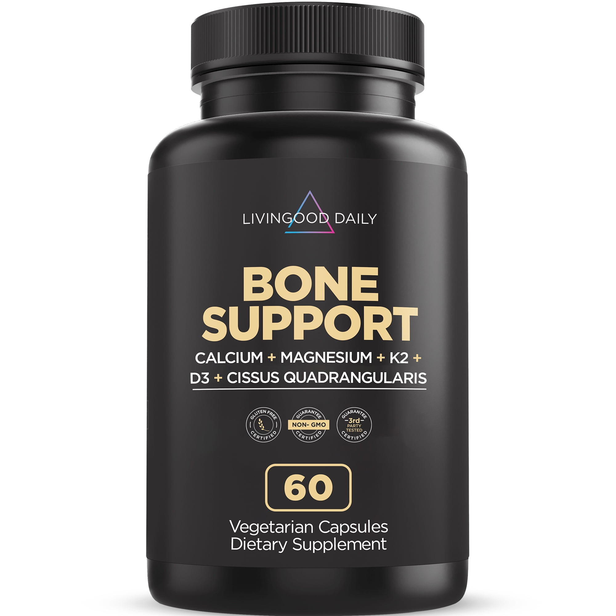 Livingood Daily Bone Support, 60 Capsules Premium Bone Health
