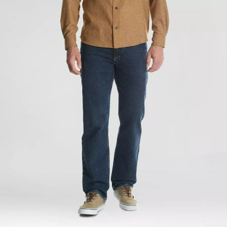 Photo 1 of Wrangler Men's Regular Straight Fit Jeans, Midnight Blue - 36x32