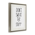 thumbnail image 3 of Stupell Industries Don't Sweat Small Stuff Inspirational Painting Brown Floater Framed Canvas Art Print Wall Art, 17 x 21, 3 of 9