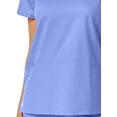 thumbnail image 2 of EON Women's COOLMAX V-Neck Mesh Panel Solid Scrub Top, 2 of 2