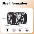 thumbnail image 5 of Haiem Floral Cow Silhouette Print Toaster Covers 2 Slice Wide Slot,Bread Dust Cover & Fingerprint Protection,Bread Machine Cover,Appliance Covers, 5 of 7