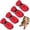Red, variant on Dog Shoes Dog Boots & Paw Protector, Anti-Slip Sole Winter Dog Booties with Reflective Straps Dog Snow Boots for Small Medium Dogs 4PCS