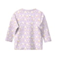thumbnail image 3 of YOUYEDIAN Easter Kids 3/4 Length Sleeve Shirts Girls Festival Cute Bunny Print Crew Neck Tunic Tees Tops 2026 Holiday Casual Funny Clothes (Light Purple, 6-7 Years), 3 of 4
