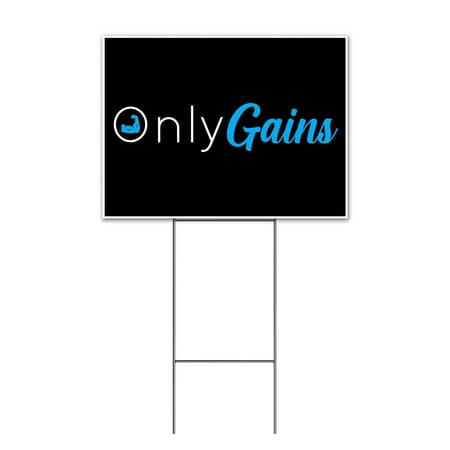 Only Gains (18 x 24 ) Yard Sign Includes Metal Step Stake