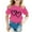 Hot Pink, variant on Kids Girls T-Shirt Cute Graphic Round Neck Short Sleeve Tee Summer Casual Tops Black 8-9 Years