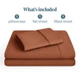 thumbnail image 3 of Bare Home Premium 1800 Collection 3-Piece Bed Sheet Set, Twin, Terracotta, 3 of 11