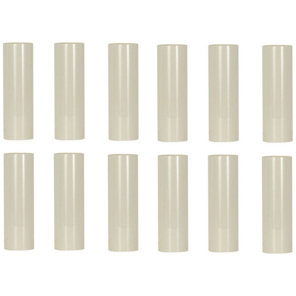 Creative Hobbies 3 Inch Tall Cream Plastic Candle Covers Sleeves
