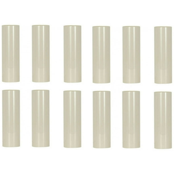 Creative Hobbies 3 Inch Tall Cream Plastic Candle Covers Sleeves