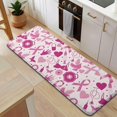 thumbnail image 5 of Pink Breast Cancer and Love Kitchen Rug Mat,Kitchen Runner Rugs Non Skid Washable,Decorative Kitchen Floor Mats for Kitchen,Sink,Laundry,17"x47.2", 5 of 7