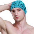 thumbnail image 3 of FYBTO Swimming Cap Blue Sea Turtle Unisex Adult FYBTO Polyester, 3 of 4