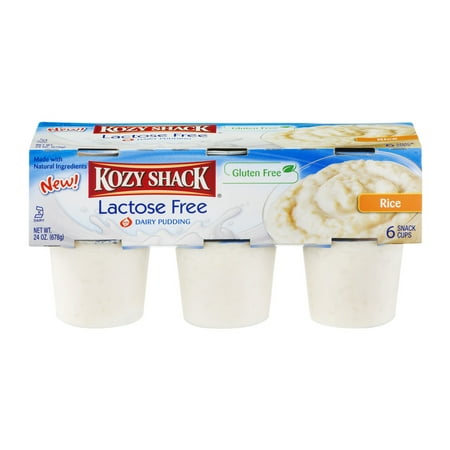 Kozy Shack Lactose Free Gluten-Free Rice Pudding, 4 Oz., 6 Count