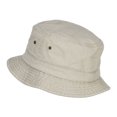 thumbnail image 3 of Hiking Shoes Patched Washed Bucket Hat - Beige S-M, 3 of 5