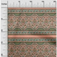 thumbnail image 1 of oneOone Georgette Viscose Fabric Leaves & Floral Block Print Fabric BTY 42 Inch Wide, 1 of 4