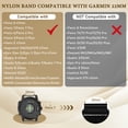 thumbnail image 3 of Vodtian 22mm Quick Fit Nylon Bands Compatible with Garmin Fenix 8 47mm/Fenix 7/6/5, Approach S62/S60/S70 47mm, Solo Loop Sport Strap for Epix 2/Epix Pro 47mm/Descent G2/G1, 3 of 7